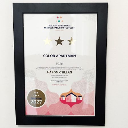 Color Apartmanok 埃格尔 外观 照片